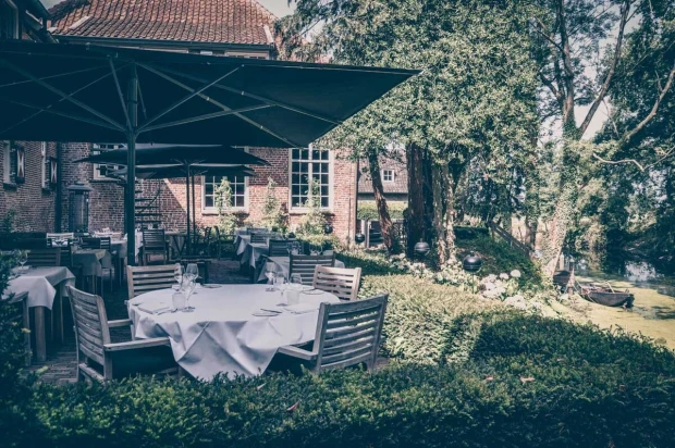 Kasteel Maurick Terras overzicht