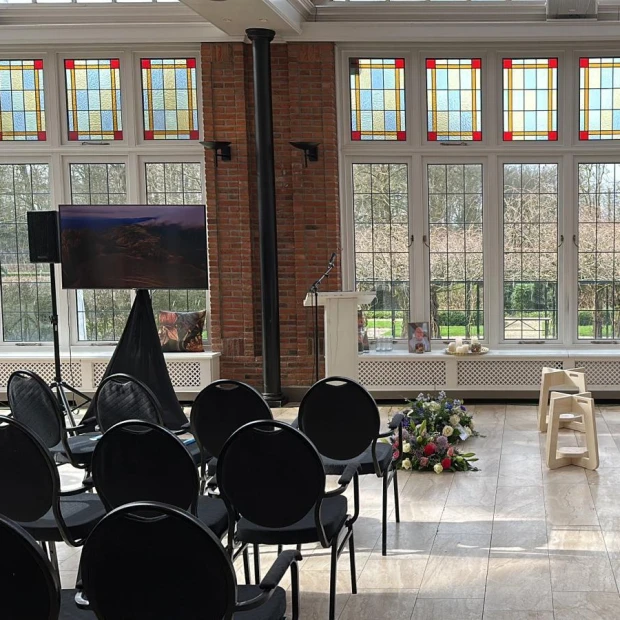 Condoleance in de Orangerie van Kasteel Maurick met hapjes en dranken